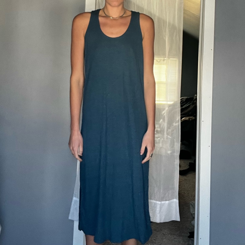 Blue casual dress